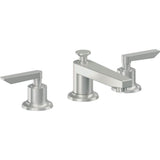 California Faucets - 8'' Widespread Lavatory Faucet with Completely Finished ZeroDrain - Satin Chrome Pvd