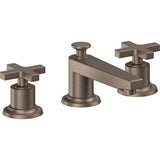 California Faucets - 8'' Widespread Lavatory Faucet with Completely Finished ZeroDrain - Antique Nickel Flat