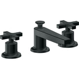 California Faucets - 8'' Widespread Lavatory Faucet with Completely Finished ZeroDrain - Carbon Pvd