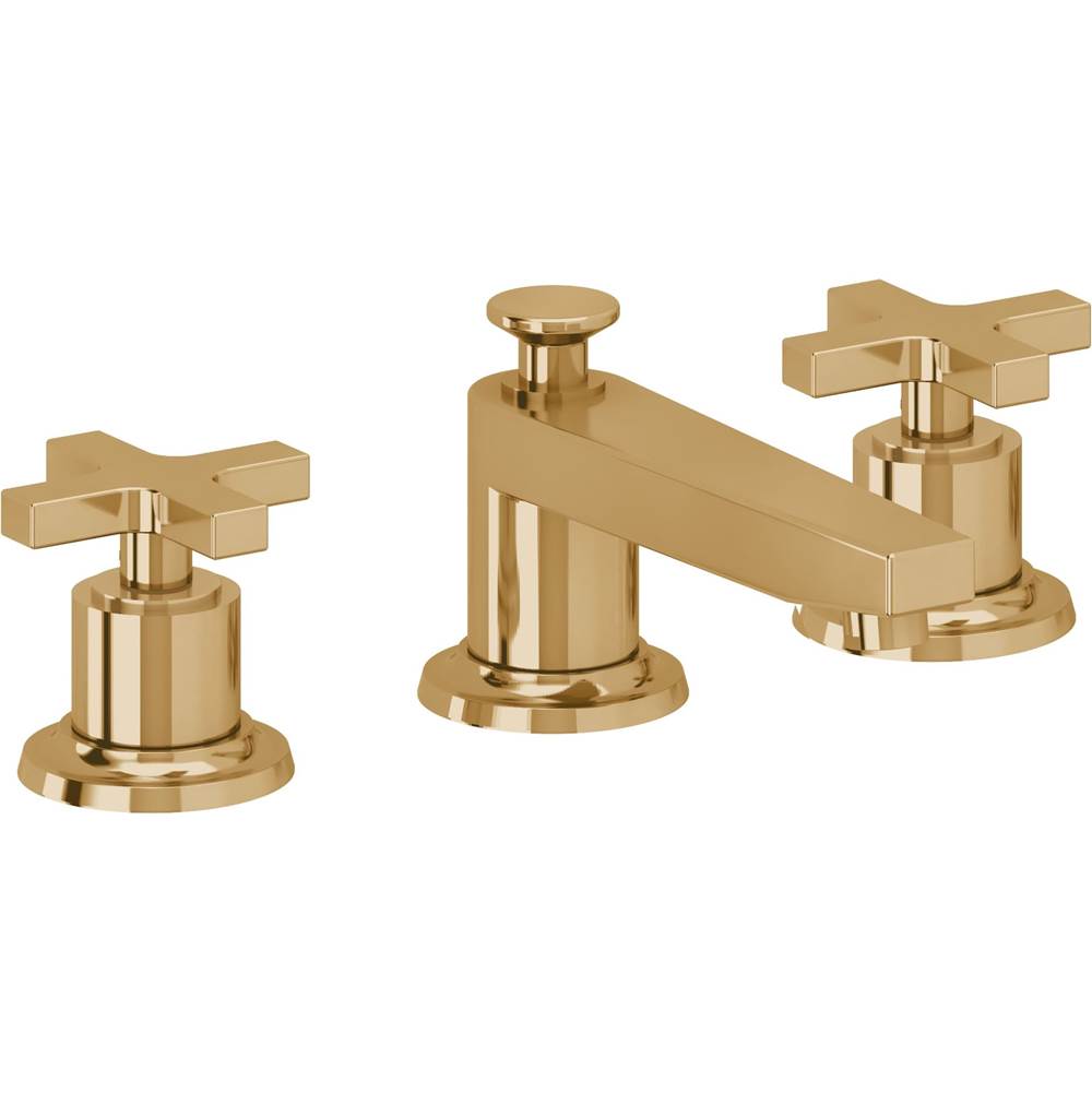 California Faucets - 8'' Widespread Lavatory Faucet - French Gold Pvd