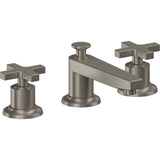 California Faucets - 8'' Widespread Lavatory Faucet with Completely Finished ZeroDrain - Graphite Pvd