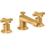 California Faucets - 8'' Widespread Lavatory Faucet with ZeroDrain - Lifetime Satin Gold Pvd
