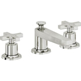 California Faucets - 8'' Widespread Lavatory Faucet with ZeroDrain - Polished Chrome