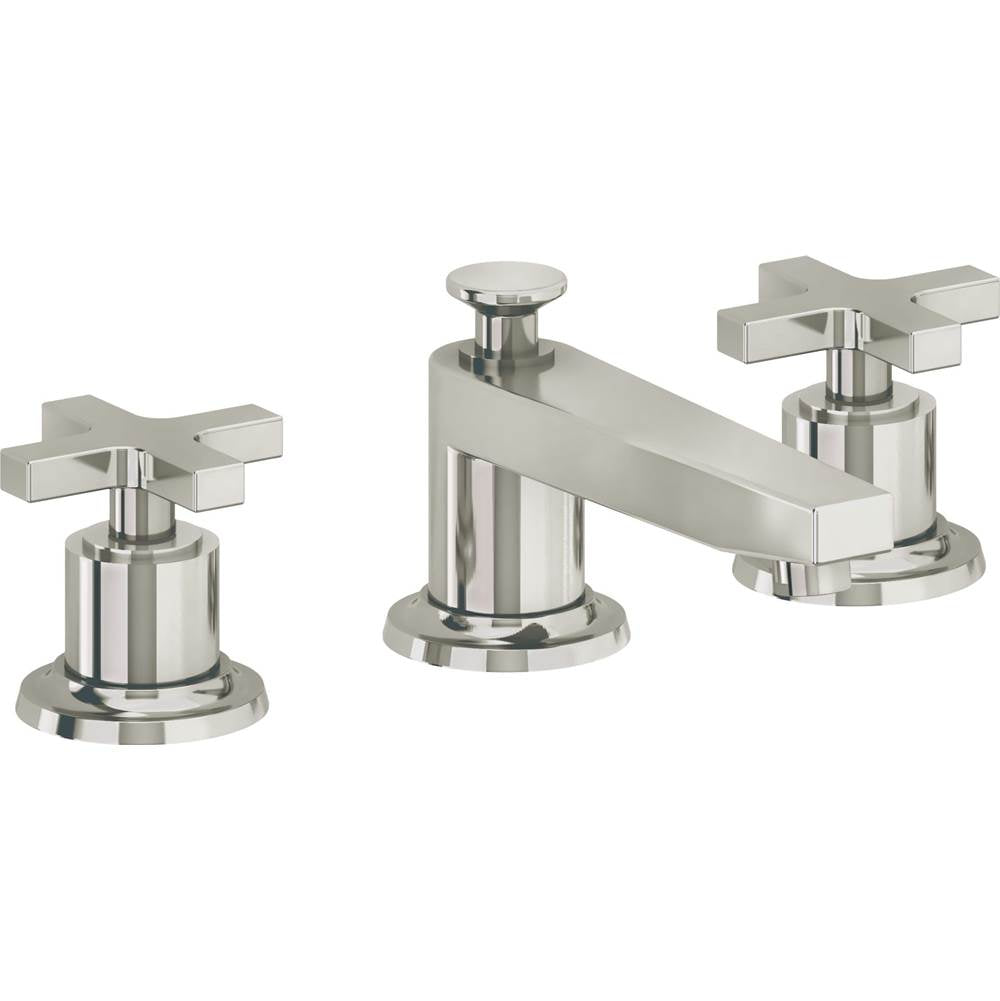 California Faucets - 8'' Widespread Lavatory Faucet - Polished Nickel Pvd