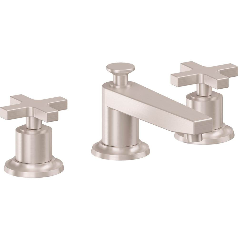 California Faucets - 8'' Widespread Lavatory Faucet - Satin Nickel