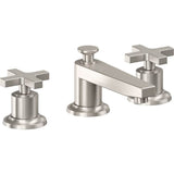 California Faucets - 8'' Widespread Lavatory Faucet with Completely Finished ZeroDrain - Ultra Stainless Steel Pvd