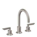 California Faucets - 8'' Widespread Lavatory Faucet with Completely Finished ZeroDrain - Gloss White