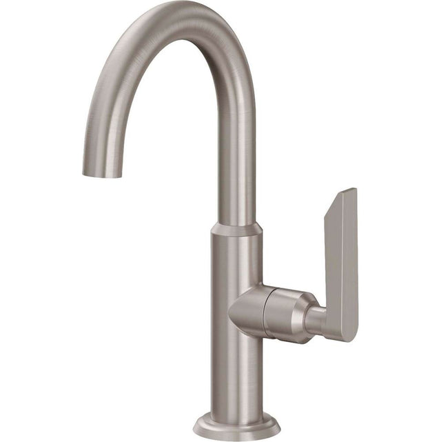 California Faucets - Single Hole Lavatory/Bar/Prep Faucet - Low Spout - Antique Nickel Flat