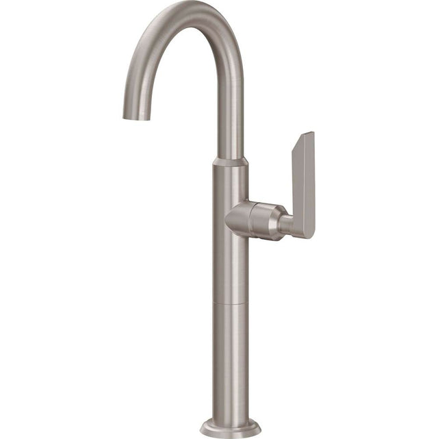 California Faucets - Single Hole Lavatory/Bar/Prep Faucet - High Spout - Gloss White
