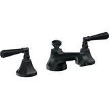 California Faucets - 8'' Widespread Lavatory Faucet with ZeroDrain - Carbon Pvd
