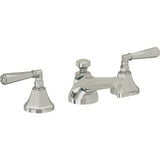 California Faucets - 8'' Widespread Lavatory Faucet with Completely Finished ZeroDrain - Polished Nickel Pvd