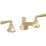 California Faucets - 8'' Widespread Lavatory Faucet with Completely Finished ZeroDrain - Satin Brass Pvd