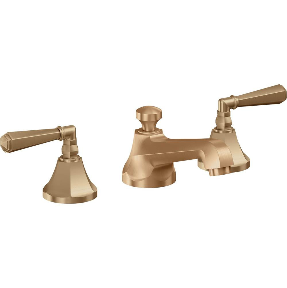 California Faucets - 8'' Widespread Lavatory Faucet with ZeroDrain - Satin Bronze Pvd