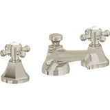 California Faucets - 8'' Widespread Lavatory Faucet with ZeroDrain - Burnished Nickel Uncoated