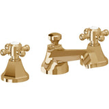 California Faucets - 8'' Widespread Lavatory Faucet - French Gold Pvd
