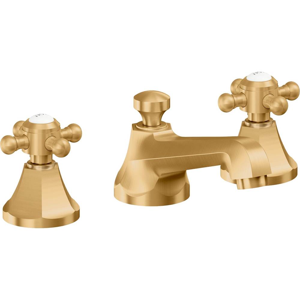 California Faucets - 8'' Widespread Lavatory Faucet - Lifetime Satin Gold Pvd