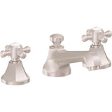 California Faucets - 8'' Widespread Lavatory Faucet with Completely Finished ZeroDrain - Satin Nickel