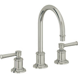 California Faucets - 8'' Widespread Lavatory Faucet with Completely Finished ZeroDrain - Polished Nickel Pvd
