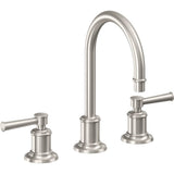California Faucets - 8'' Widespread Lavatory Faucet with ZeroDrain - Ultra Stainless Steel Pvd