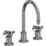 California Faucets - 8'' Widespread Lavatory Faucet with Completely Finished ZeroDrain - Black Nickel Pvd