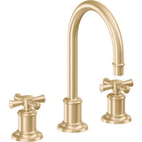 California Faucets - 8'' Widespread Lavatory Faucet - Satin Brass Pvd