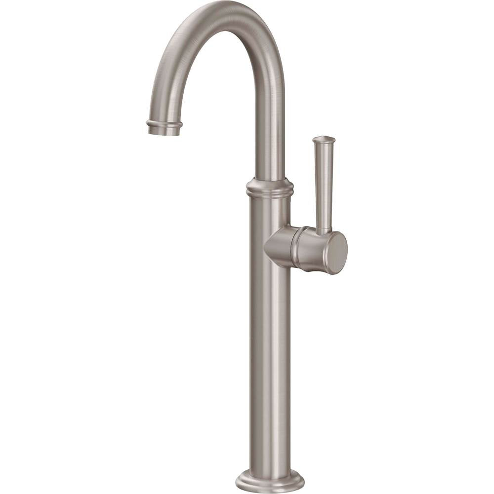 California Faucets - Single Hole Lavatory/Bar/Prep Faucet - High Spout - Gloss White