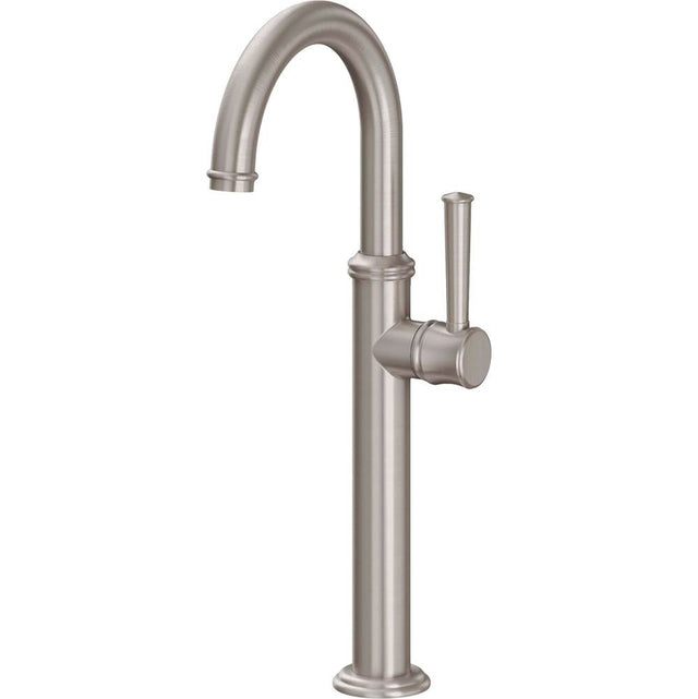 California Faucets - Single Hole Lavatory/Bar/Prep Faucet - High Spout - Gloss White
