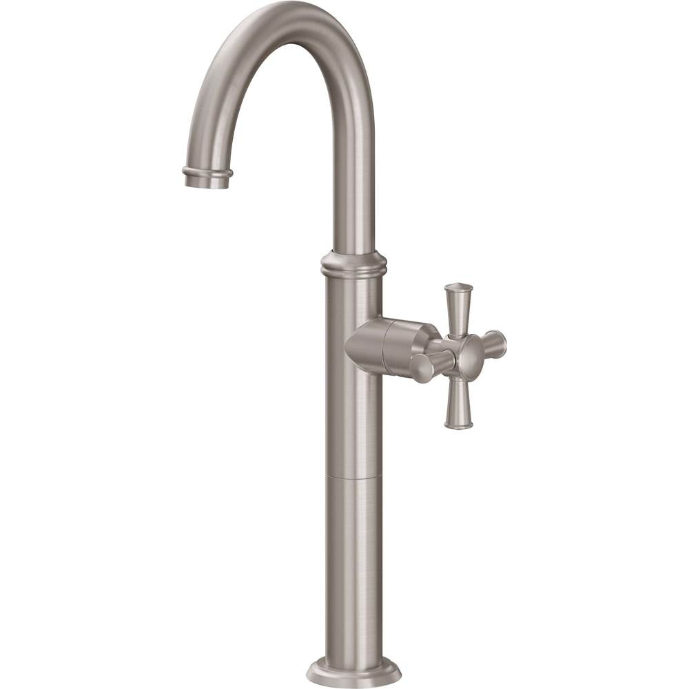 California Faucets - Single Hole Lavatory/Bar/Prep Faucet - High Spout - Gloss White