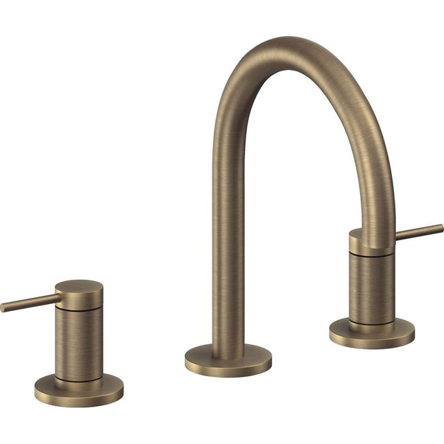 California Faucets - 8'' Widespread Lavatory Faucet - Antique Brass Flat
