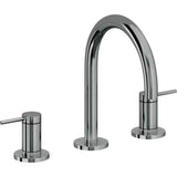 California Faucets - 8'' Widespread Lavatory Faucet with Completely Finished ZeroDrain - Black Nickel Pvd