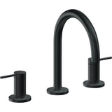 California Faucets - 8'' Widespread Lavatory Faucet with ZeroDrain - Carbon Pvd
