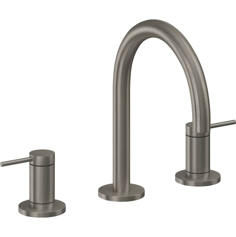California Faucets - 8'' Widespread Lavatory Faucet with ZeroDrain - Graphite Pvd
