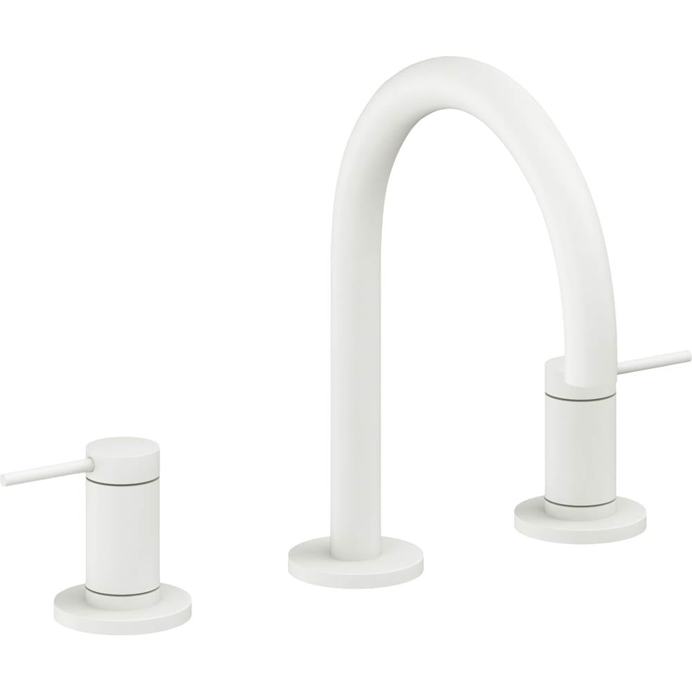 California Faucets - 8'' Widespread Lavatory Faucet with Completely Finished ZeroDrain - Matte White