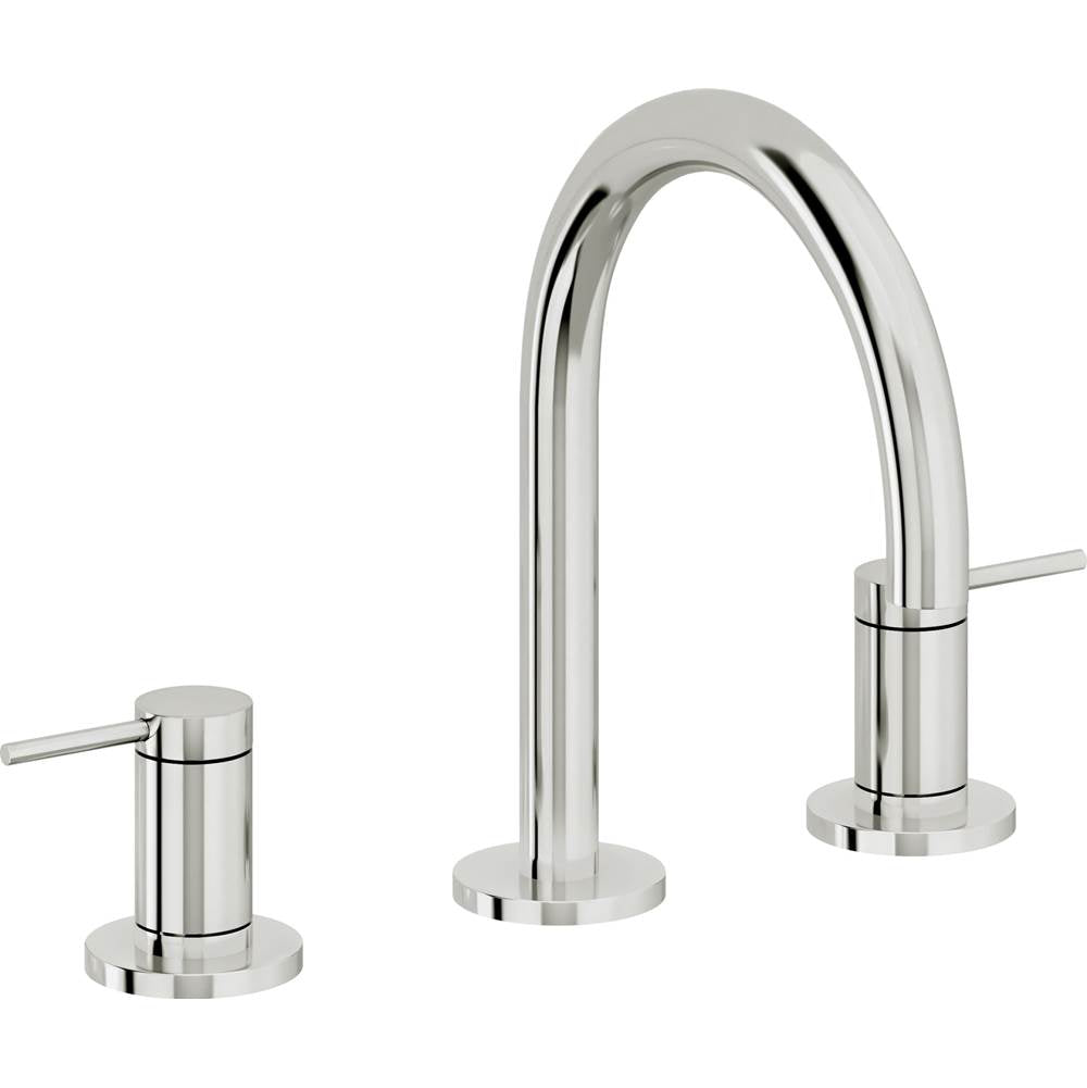California Faucets - 8'' Widespread Lavatory Faucet with ZeroDrain - Polished Chrome