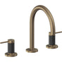 California Faucets - 8'' Widespread Lavatory Faucet - Antique Brass Flat