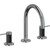 California Faucets - 8'' Widespread Lavatory Faucet with ZeroDrain - Black Nickel Pvd