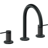 California Faucets - 8'' Widespread Lavatory Faucet with ZeroDrain - Carbon Pvd