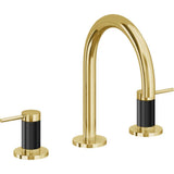 California Faucets - 8'' Widespread Lavatory Faucet - Lifetime Polished Gold Pvd