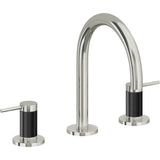 California Faucets - 8'' Widespread Lavatory Faucet with Completely Finished ZeroDrain - Polished Nickel Pvd