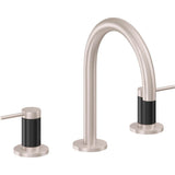 California Faucets - 8'' Widespread Lavatory Faucet with ZeroDrain - Satin Nickel