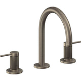 California Faucets - 8'' Widespread Lavatory Faucet with ZeroDrain - Antique Nickel Flat