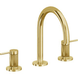 California Faucets - 8'' Widespread Lavatory Faucet - Lifetime Polished Gold Pvd