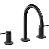 California Faucets - 8'' Widespread Lavatory Faucet with ZeroDrain - Matte Black