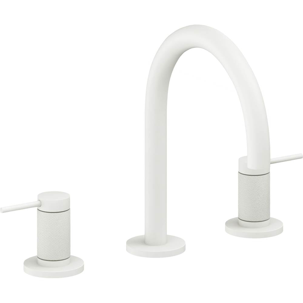 California Faucets - 8'' Widespread Lavatory Faucet with Completely Finished ZeroDrain - Matte White