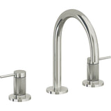 California Faucets - 8'' Widespread Lavatory Faucet with Completely Finished ZeroDrain - Polished Nickel Pvd