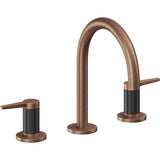 California Faucets - 8'' Widespread Lavatory Faucet - Antique Copper Flat