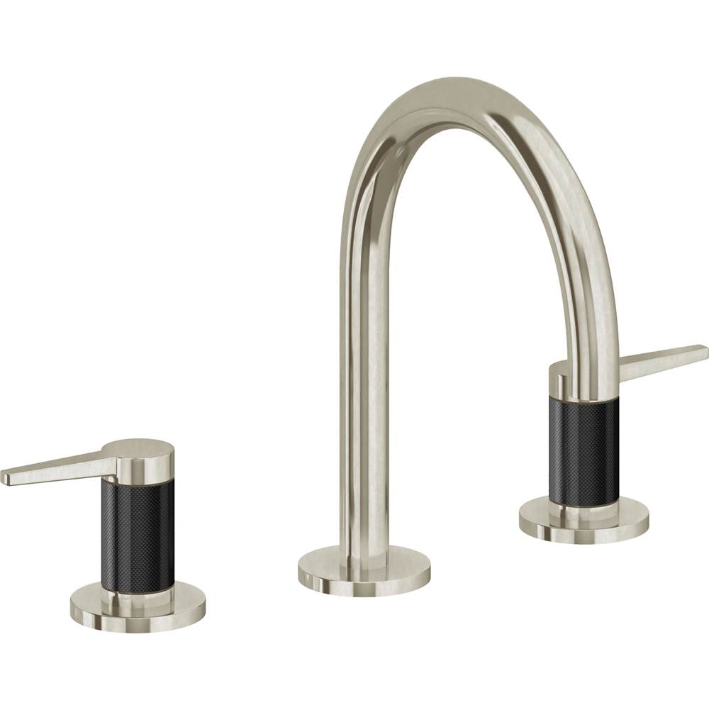 California Faucets - 8'' Widespread Lavatory Faucet with ZeroDrain - Burnished Nickel Uncoated