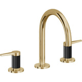 California Faucets - 8'' Widespread Lavatory Faucet with ZeroDrain - French Gold Pvd