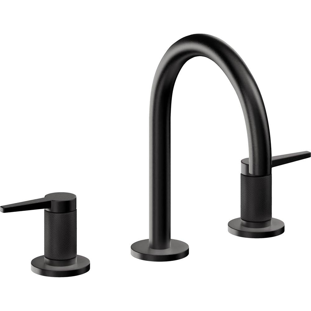 California Faucets - 8'' Widespread Lavatory Faucet with ZeroDrain - Matte Black