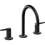 California Faucets - 8'' Widespread Lavatory Faucet - Matte Black